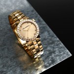 Crystals Gold Watch