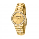 Rel�gio Crystals Dourado