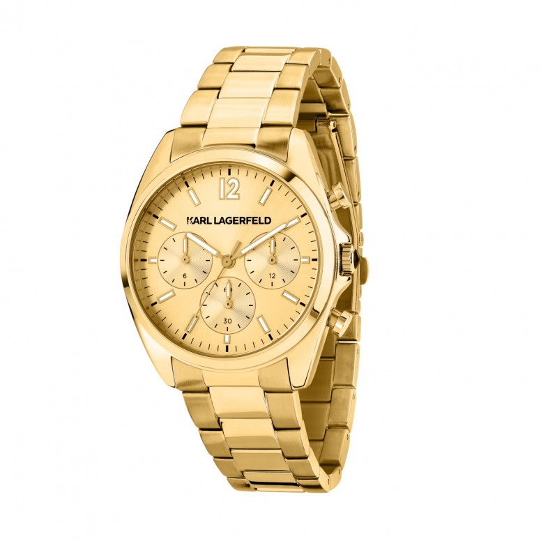 Rel�gio Round Essentials Dourado