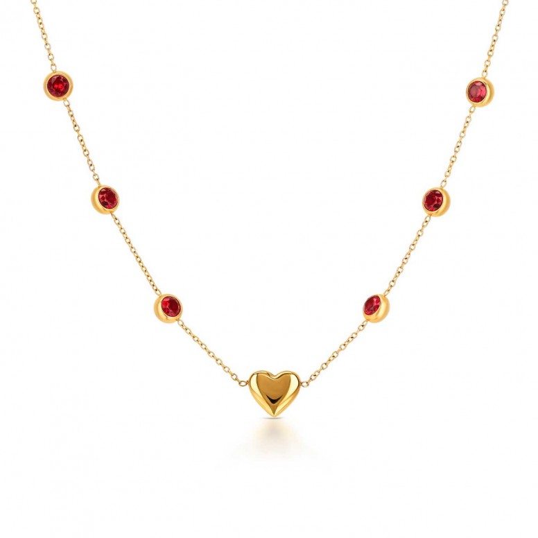 Red Spark Necklace Set