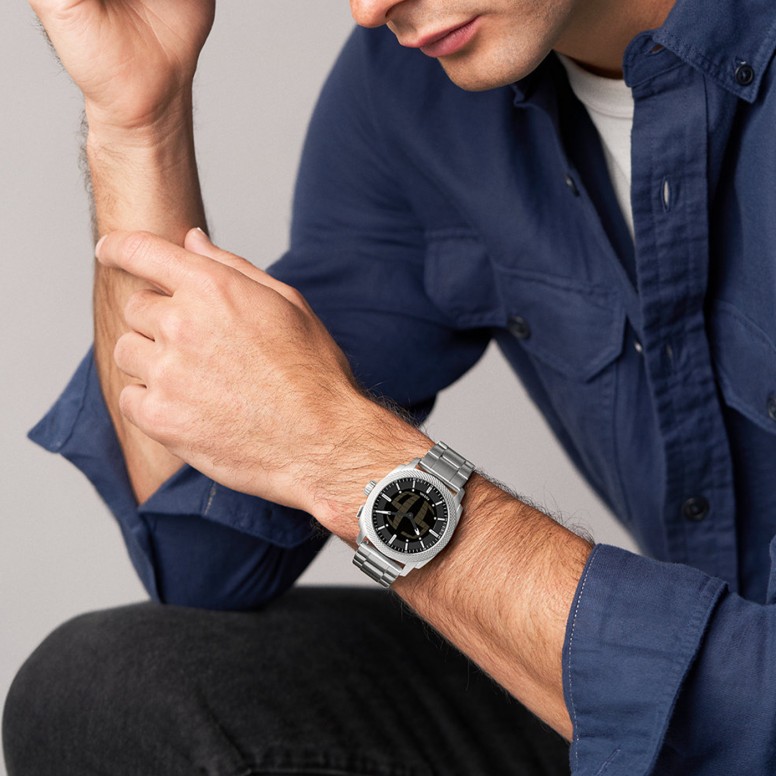 Machine Silver Watch