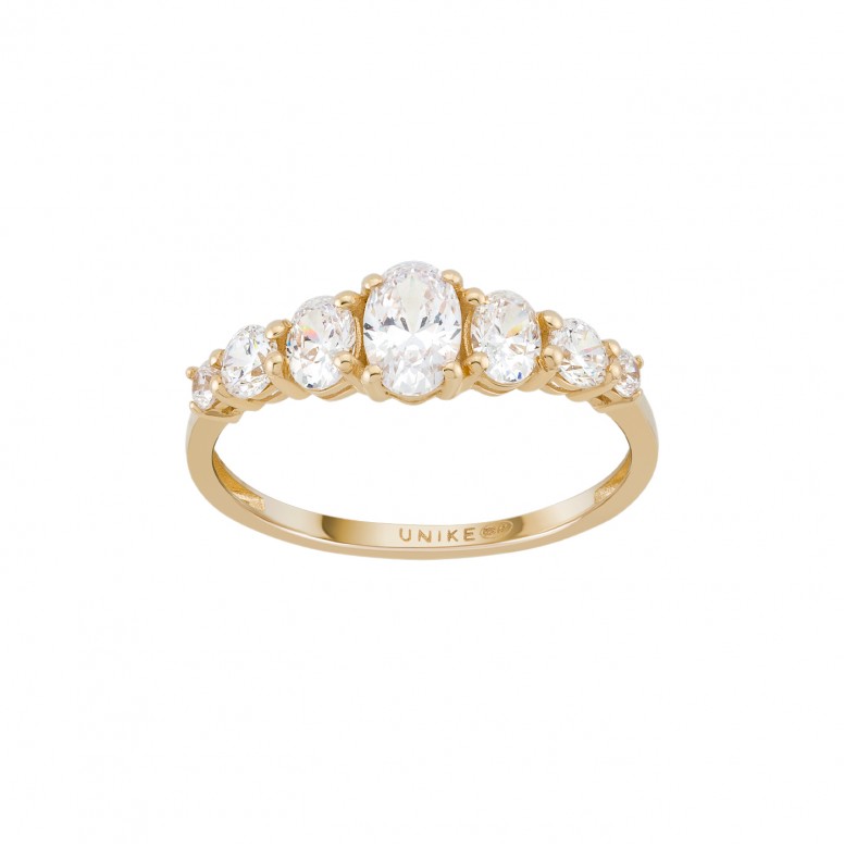 Seven Stones 14K Gold Ring