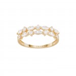 14K Gold Two Lines Ring
