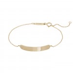 Pulseira Ouro 14K Girls Plate