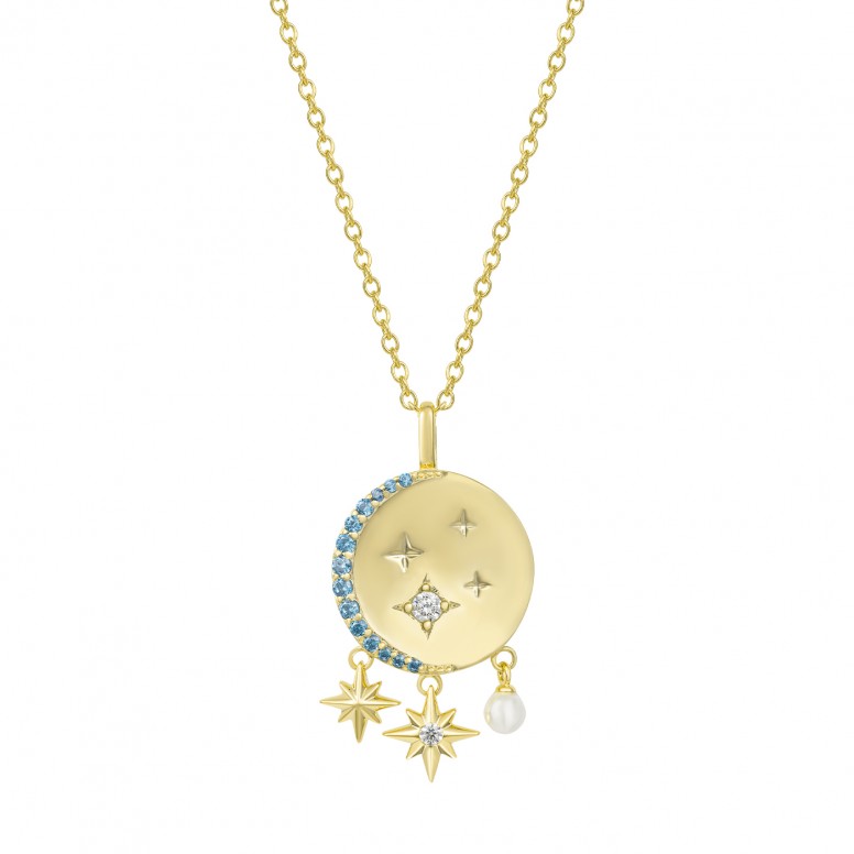 Collar Blue Moon & Pearls