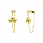 Pendientes Green Lotus Flower