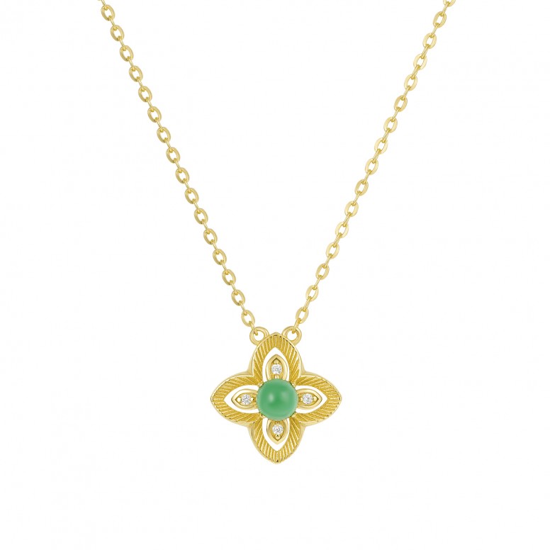 Collar Green Flower