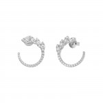 Pendientes Half Leaves Circle