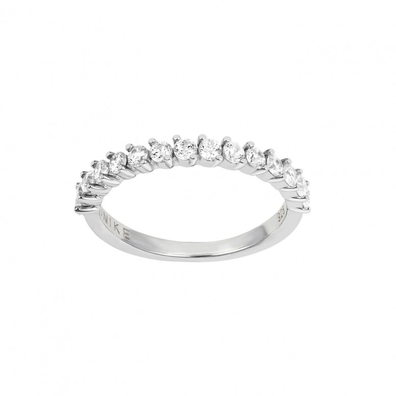 Anel 1/2 Memory Silver