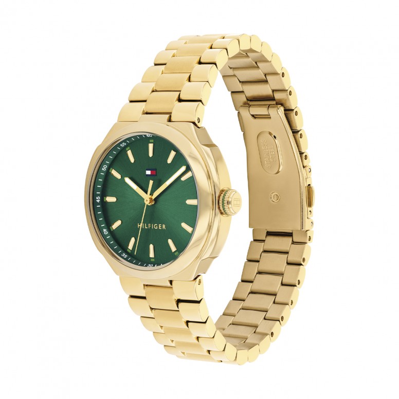 Green Steel Watch