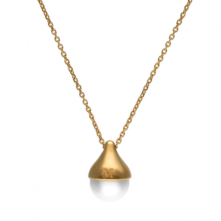 Collar Drop Plata Dorada