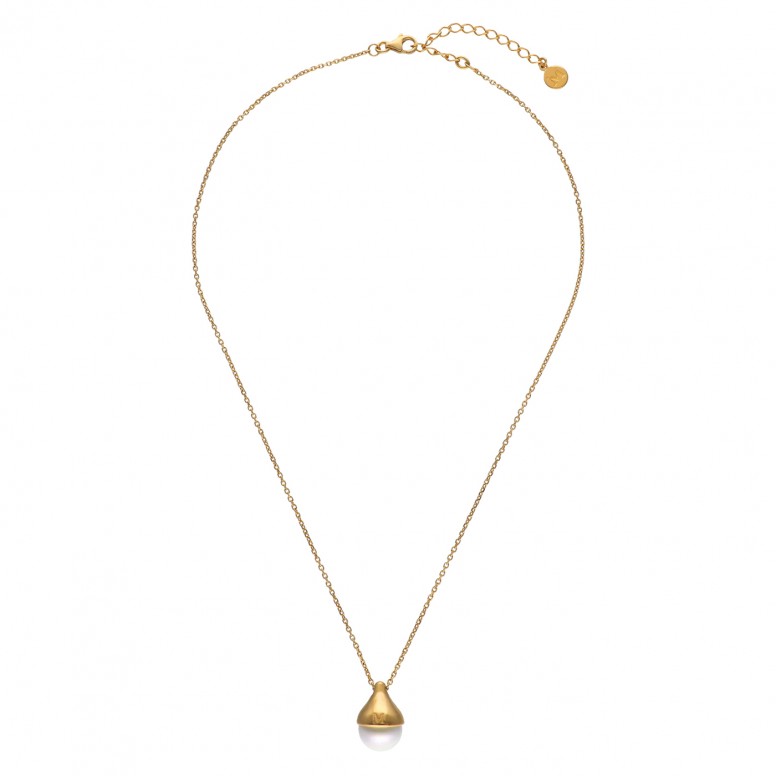 Collar Drop Plata Dorada