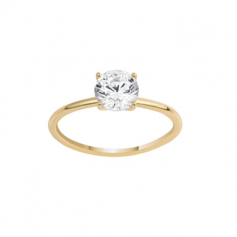 Anel Solitaire Golden