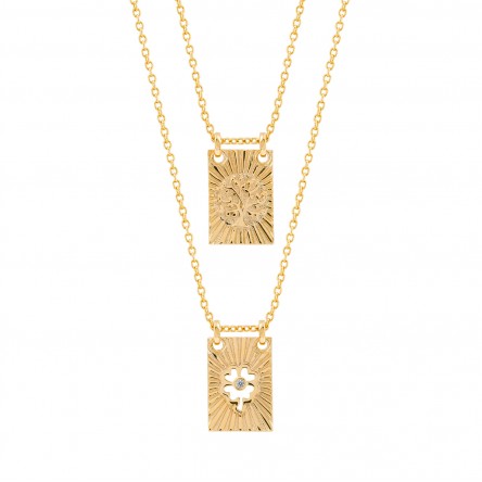Collar Escapulario Golden Nature