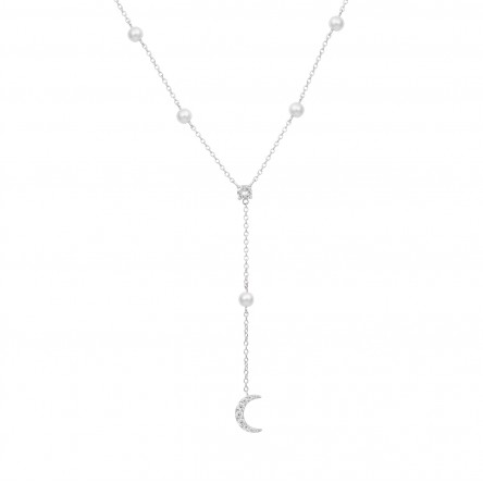 Colar Moon & Pearls Silver