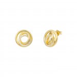 Pendientes Brillare Flowing Gold Circle