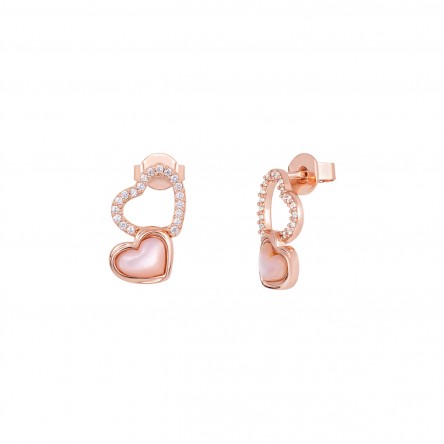 Pendientes Mother of Pearl Hearts II