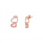 Pendientes Mother of Pearl Hearts II