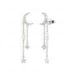 Pendientes Moon Silver