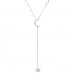 Collar Star & Moon Silver