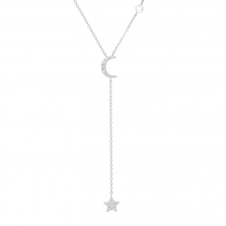 Colar Star & Moon Silver