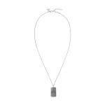 Collar Plata Cross Square Pendant
