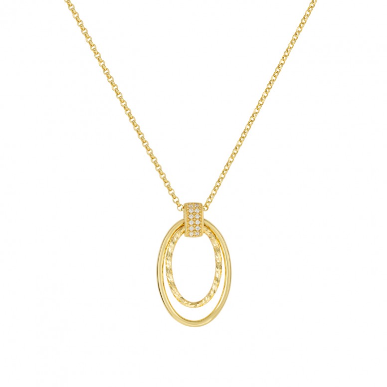 Collar Brillare Double Oval