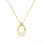 Collar Brillare Double Oval