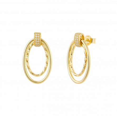 Brincos Brillare Double Oval