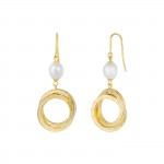 Brincos Bella Pearl & Bright Circles