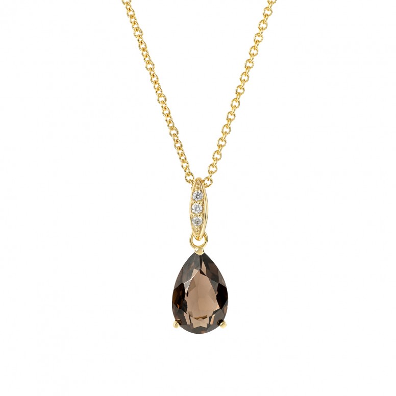 Collar Bella Smoky Quartz