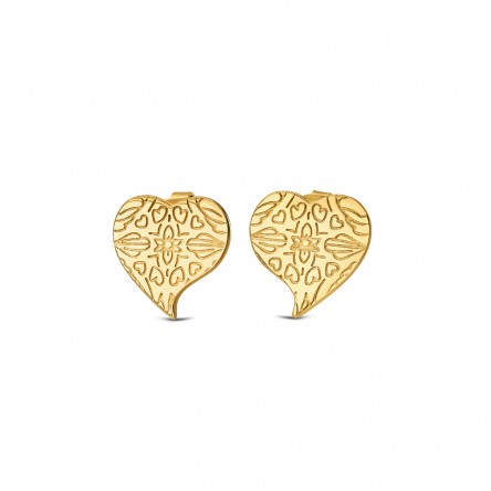 Alma Hearty Golden Earrings
