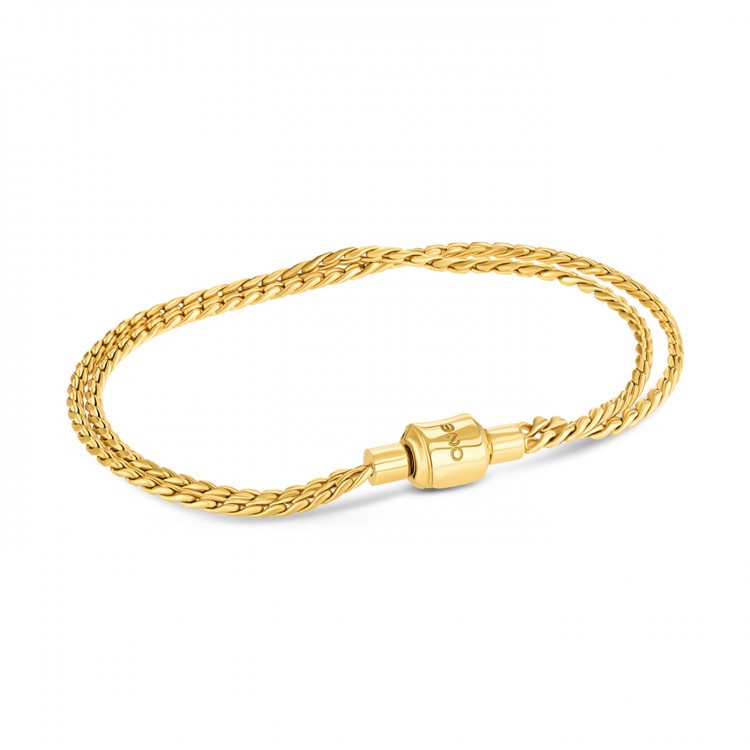 Pulseira Energy Master Soft Twisted Duo Golden