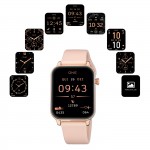 Rel�gio Smartwatch Frame Ouro Rosa Silicone