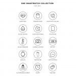 Rel�gio Smartwatch Frame Bege Silicone