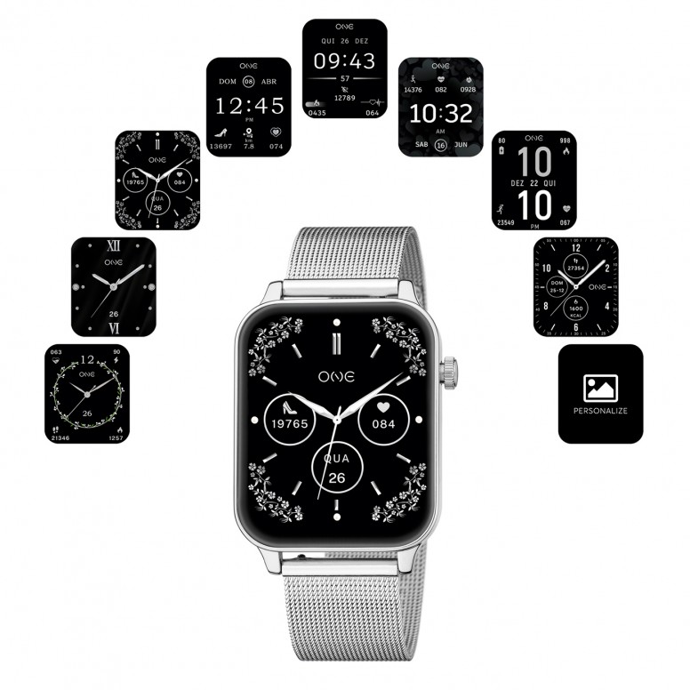 Rel�gio Smartwatch Frame Prateado