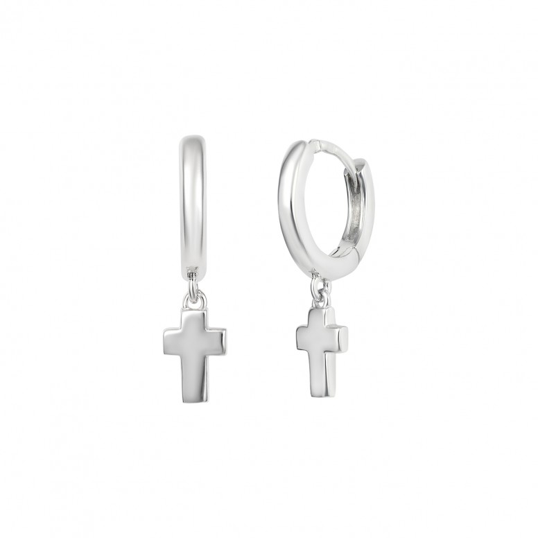 Aros Cross Plata Pendant