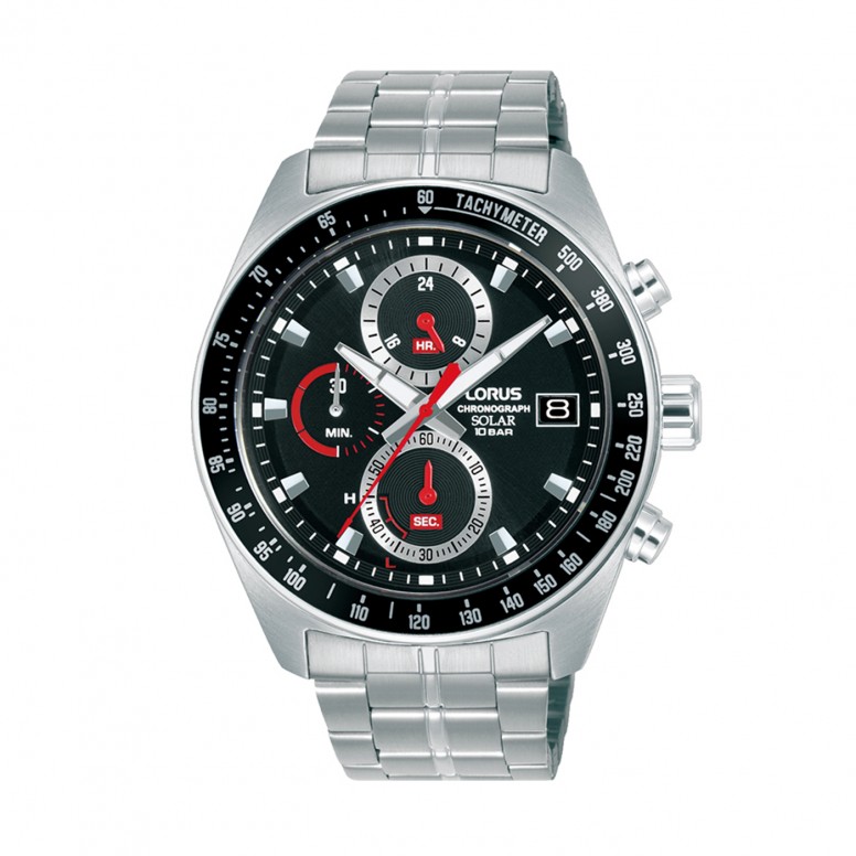 Solar Chronograph Black Watch