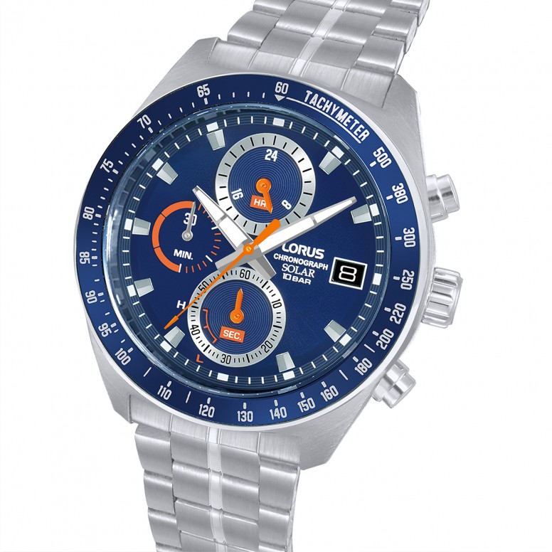 Reloj Solar Chronograph Azul