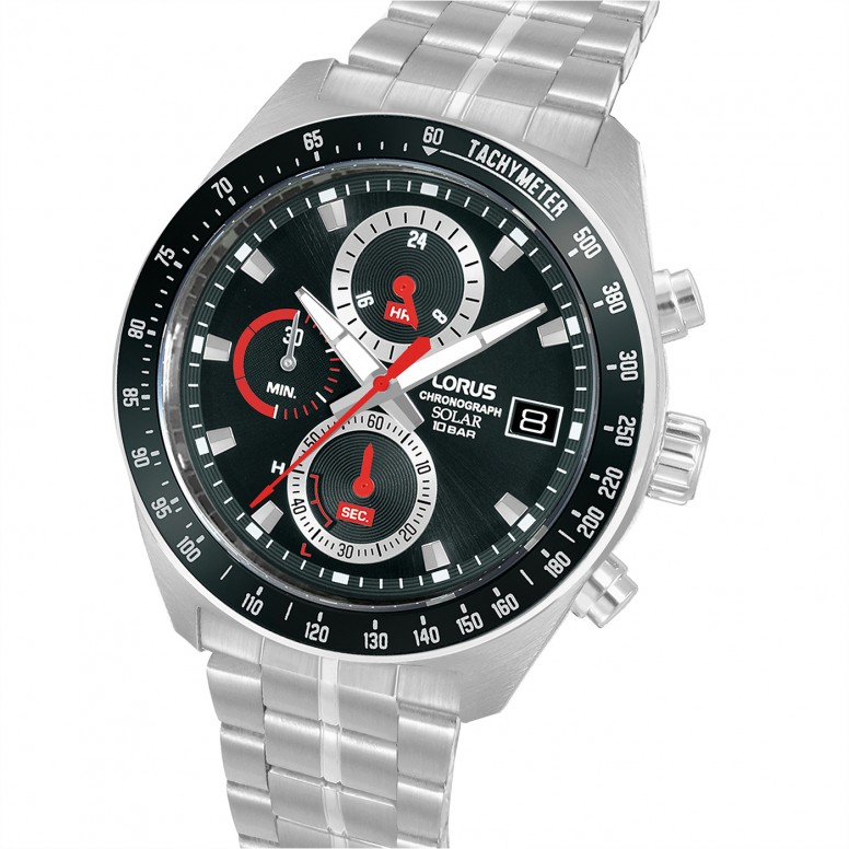Solar Chronograph Black Watch
