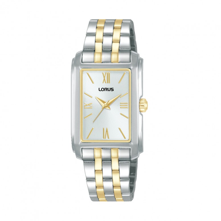 Classic Rectangular Bicolor Watch
