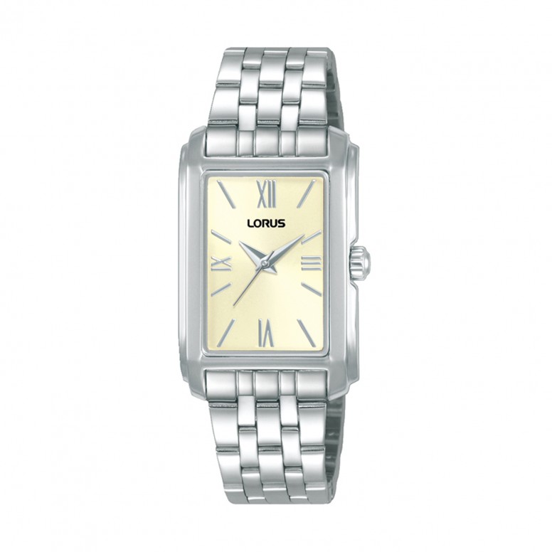 Rel�gio Classic Rectangular Prateado