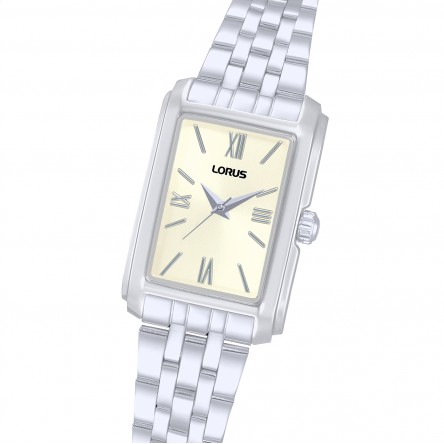 Rel�gio Classic Rectangular Prateado
