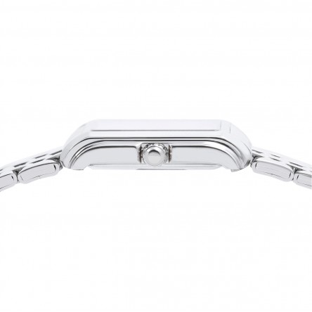 Rel�gio Classic Rectangular Prateado