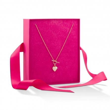 Travinca Heart Golden Necklace