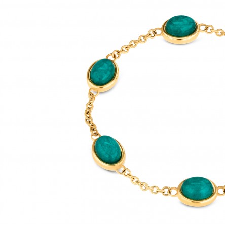 Pulseira Salina Oval Deep Green