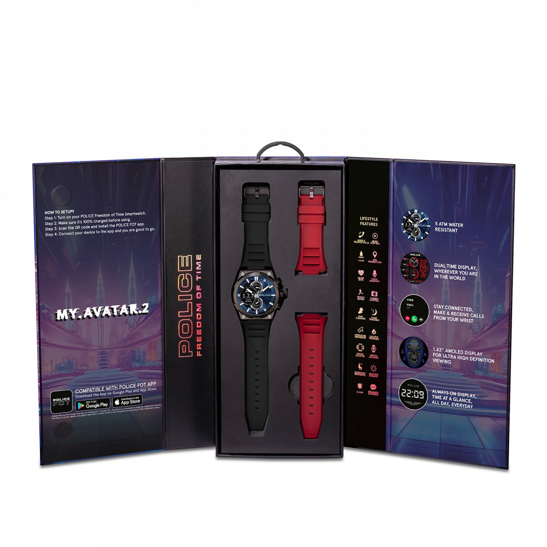 Reloj Smartwatch My.Avatar Negro
