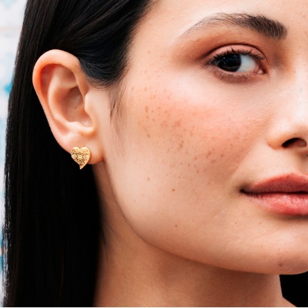 Alma Hearty Golden Earrings