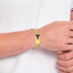 Pulseira Ajust�vel Dourada