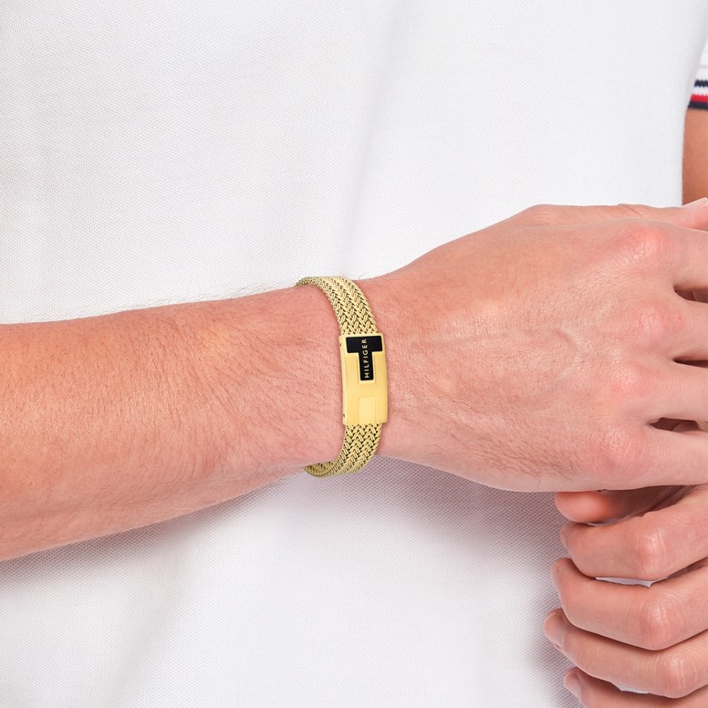 Pulseira Ajust�vel Dourada